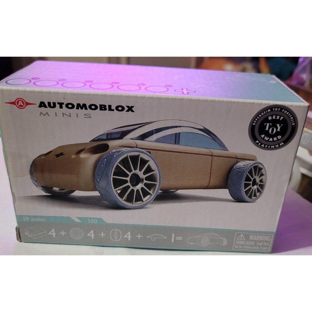 Automoblox Mini S9 Sedan 550 Gray New In Box Calello Wood Car Toy 55401 ID